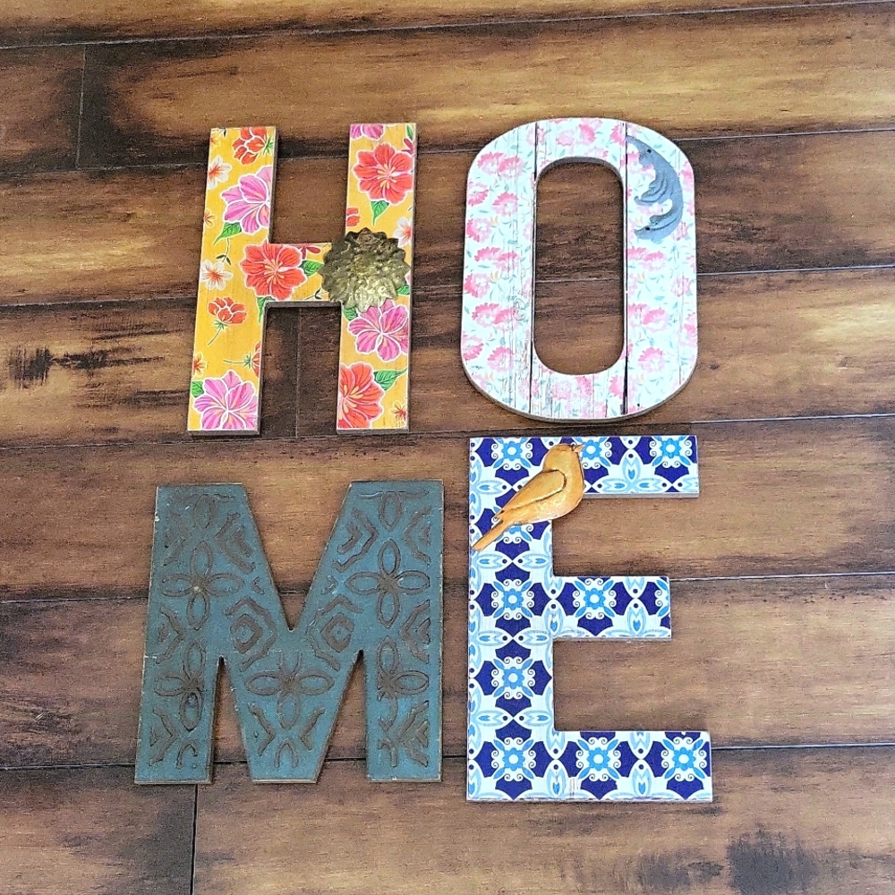 MDF hanging wood letters
